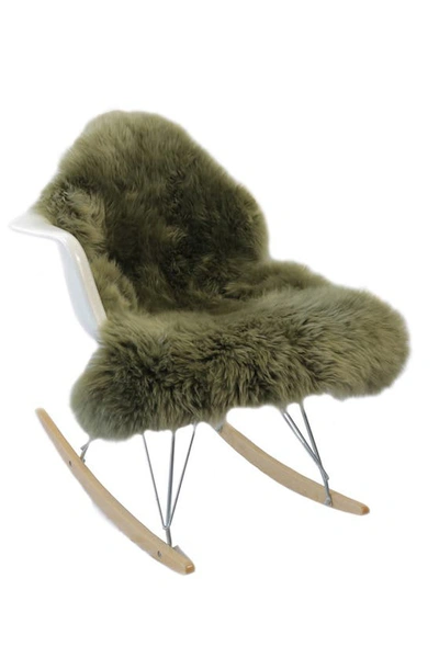 Natural Milan Genuine Sheep Shearling Single Sheepskin Rug In Khaki