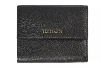 Shop Trussardi Leather Women's Wallet In Black