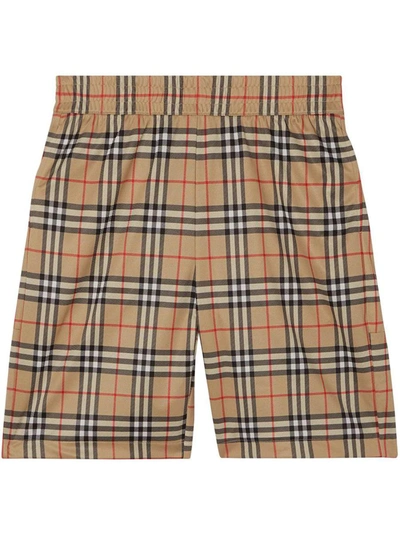 Shop Burberry Check-print Shorts In Archive Beige Ip Chk