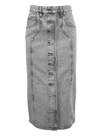 Shop Isabel Marant Étoile Vandy Skirt Clothing In Grey