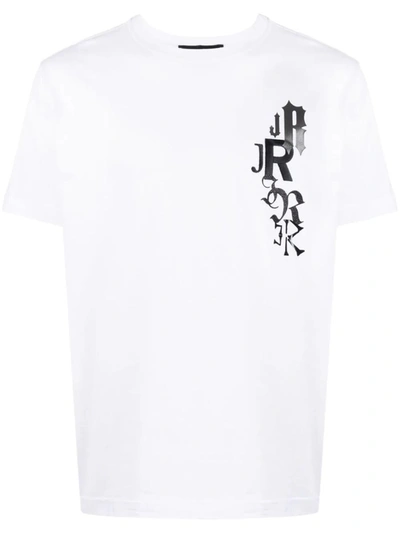 Shop John Richmond Harold T-shirt With Print In White