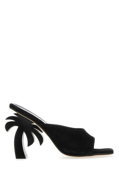 Shop Palm Angels Sandals In Blacknoc