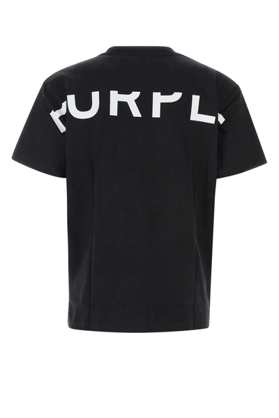 Shop Purple Denim T-shirt In Blackbeauty