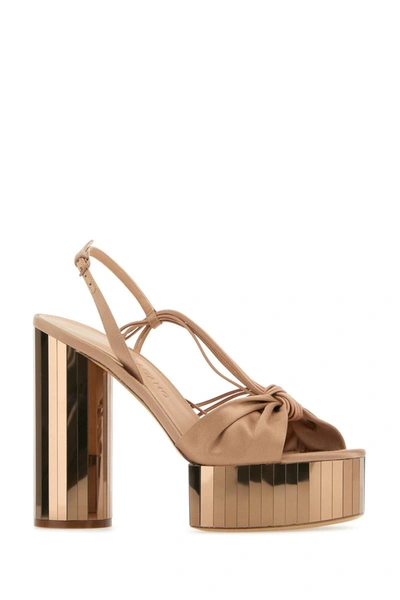 Shop Ferragamo Salvatore  Sandals In Amaretti