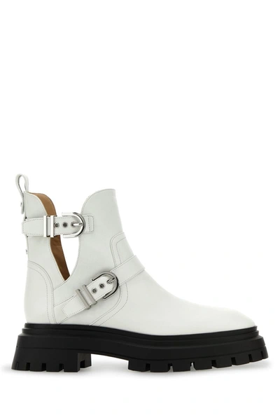 Shop Stuart Weitzman Boots In White