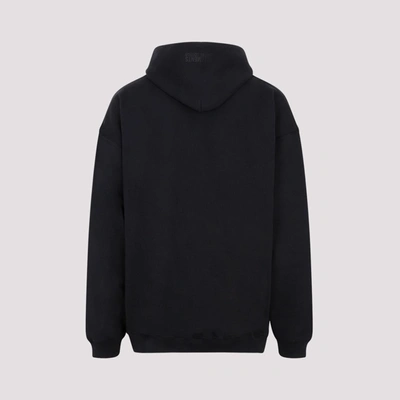 Shop Vetements Paris Logo Hoodie Sweatshirt In Black