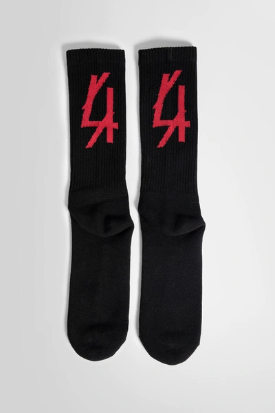 44 Label Group Man Black Socks In Black