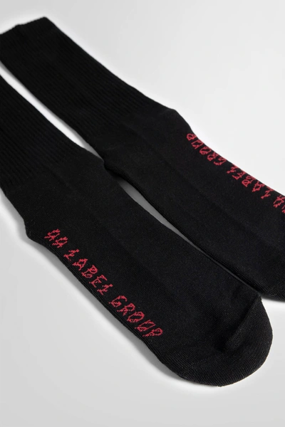 44 Label Group Man Black Socks In Black