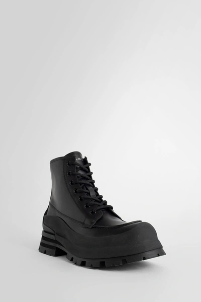 Shop Alexander Mcqueen Man Black Boots