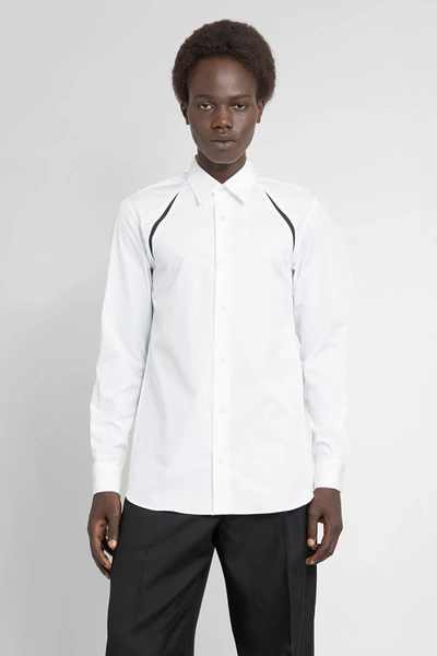 Shop Alexander Mcqueen Man White Shirts