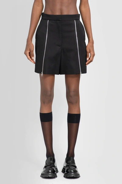 Shop Alexander Mcqueen Woman Black Shorts