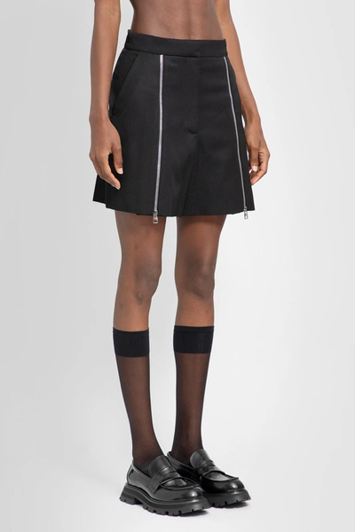 Shop Alexander Mcqueen Woman Black Shorts