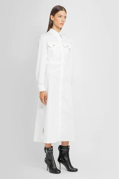 Shop Alexander Mcqueen Woman White Dresses