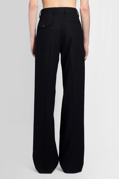 Ann Demeulemeester Man Black Trousers In Black