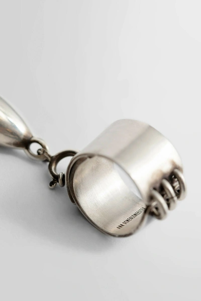 Ann Demeulemeester Unisex Silver Rings In Silver