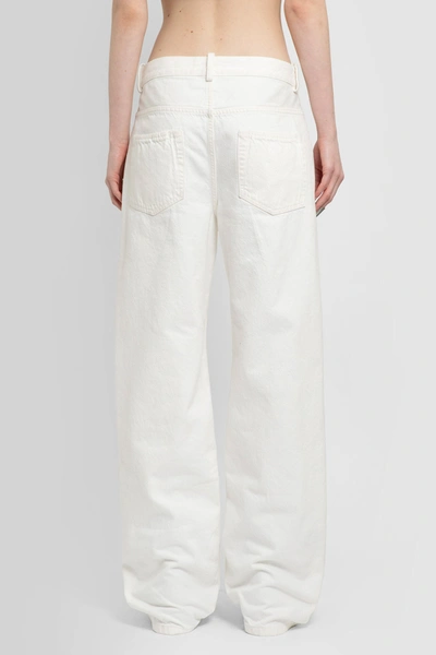 Shop Ann Demeulemeester Woman White Jeans