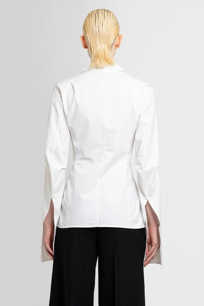 Shop Ann Demeulemeester Woman White Shirts