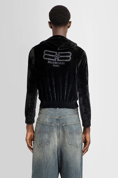 Shop Balenciaga Man Black Sweatshirts
