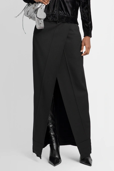Shop Balenciaga Woman Black Skirts