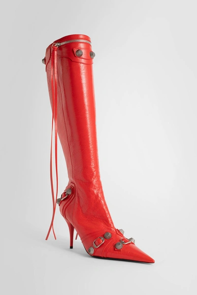 Shop Balenciaga Woman Red Boots
