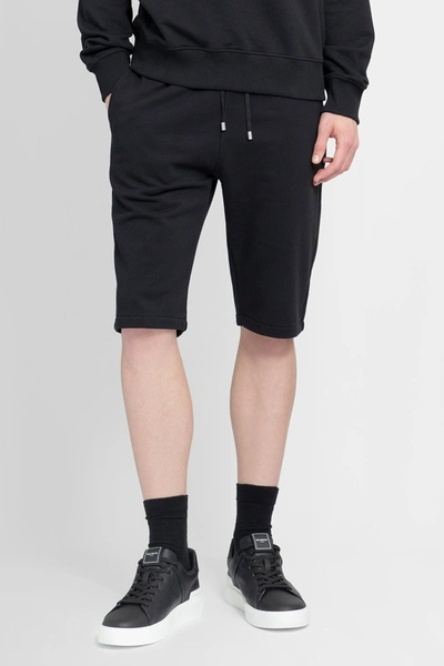 Shop Balmain Man Black Shorts
