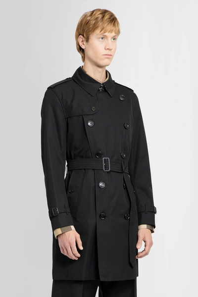 Shop Burberry Man Black Coats