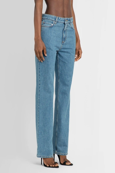 Shop Burberry Woman Blue Jeans