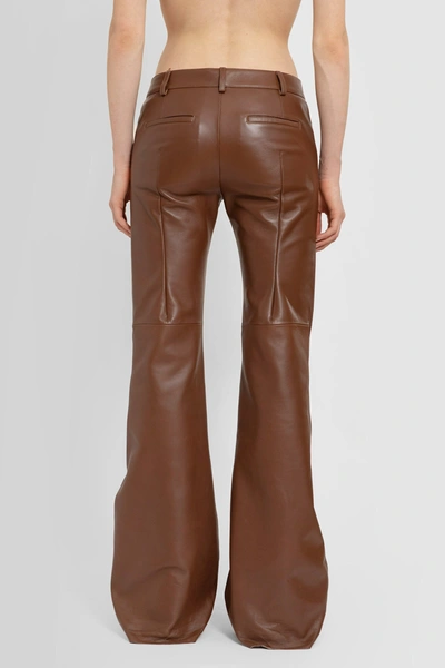 Shop Chloé Woman Brown Trousers