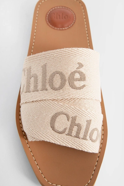 Shop Chloé Woman White Sandals