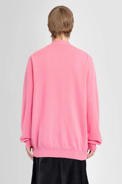 Shop Comme Des Garçons Shirt Man Pink Knitwear