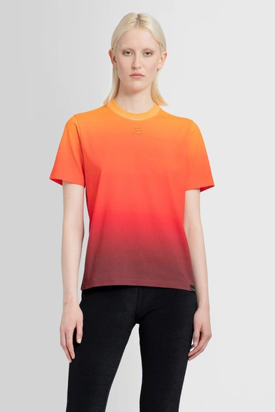 Shop Courrèges Woman Multicolor T-shirts