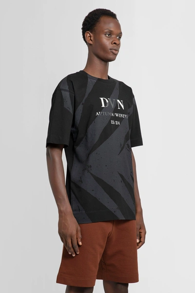 Shop Dries Van Noten Man Black T-shirts