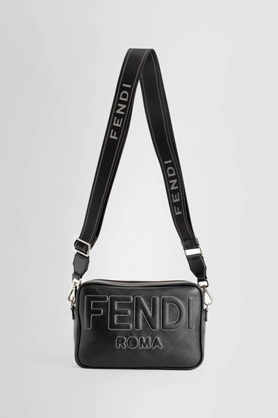 Shop Fendi Man Black Shoulder Bags