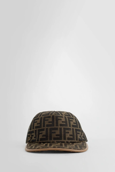 Shop Fendi Man Brown Hats