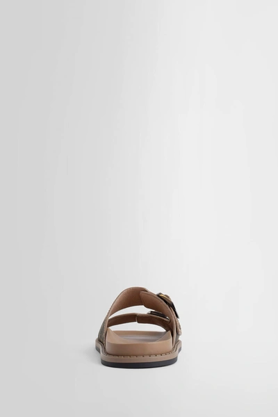 Shop Fendi Man Brown Sandals
