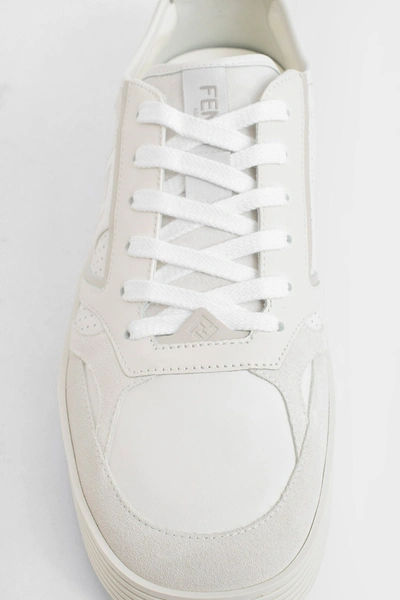 Shop Fendi Man White Sneakers