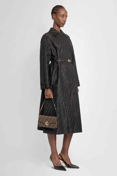 Shop Fendi Woman Black Coats