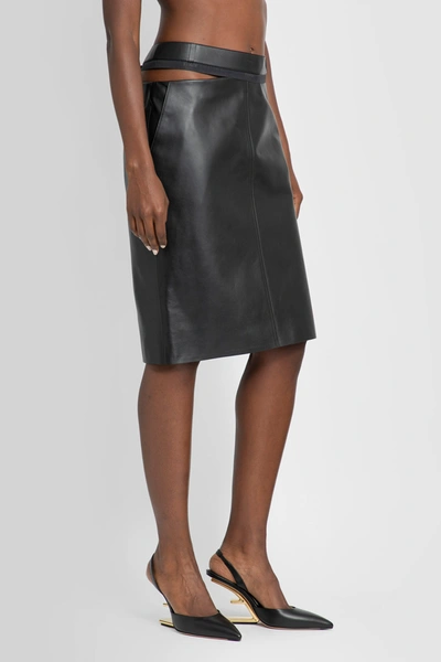 Shop Fendi Woman Black Skirts