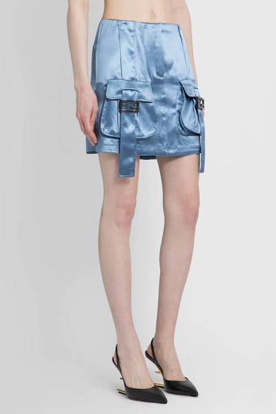 Shop Fendi Woman Blue Skirts