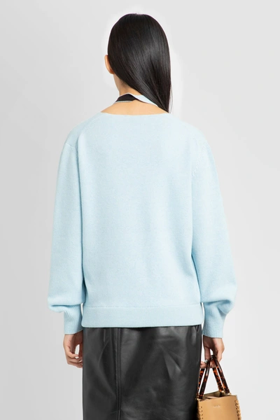 Shop Fendi Woman Blue Knitwear