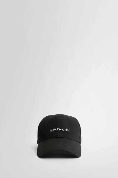 Givenchy Round Visor Cap With Embroidered Logo In Black