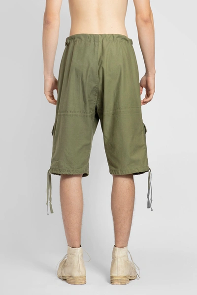 Shop Greg Lauren Man Green Shorts