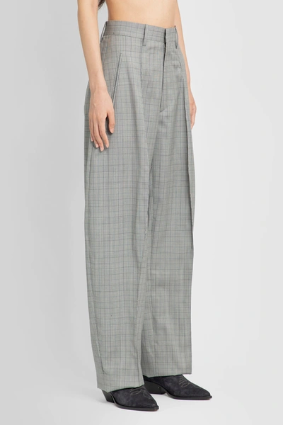 Shop Isabel Marant Woman Grey Trousers