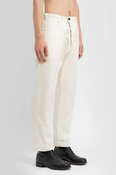 Shop Jan-jan Van Essche Man White Trousers