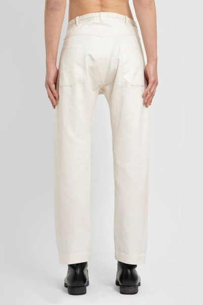 Shop Jan-jan Van Essche Man White Trousers