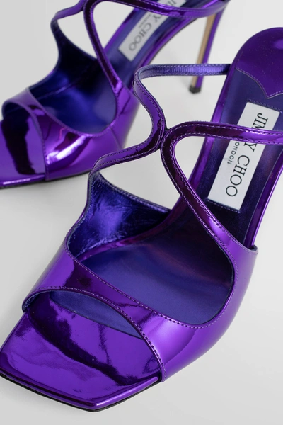 Shop Jimmy Choo Woman Purple Sandals