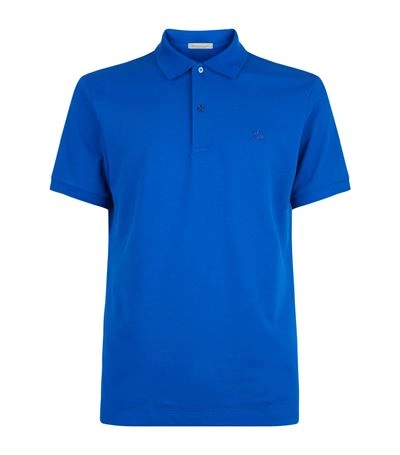 Burberry Check Placket Cotton Piqué Polo Shirt In Bright Opal|blu | ModeSens