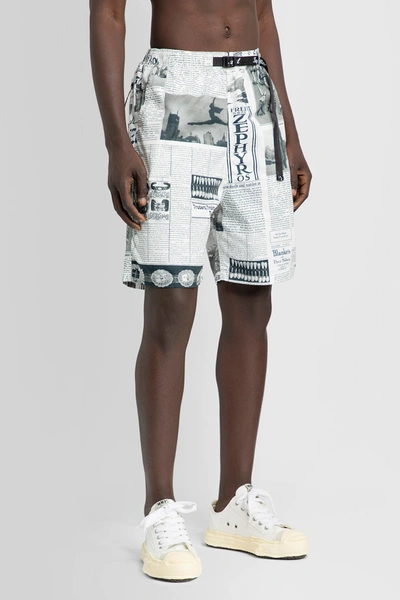 Shop Kapital Man Black&white Shorts