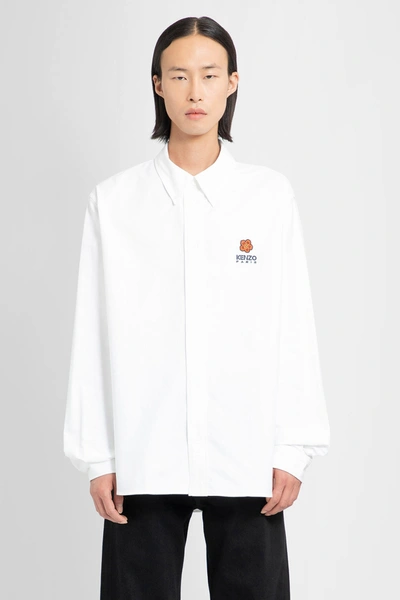 Shop Kenzo Man White Shirts