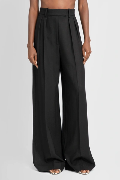 Shop Khaite Woman Black Trousers